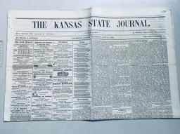 CIVIL WAR NEWSPAPER Lawrence Kansas (1862) CIVIL WAR BATTLES