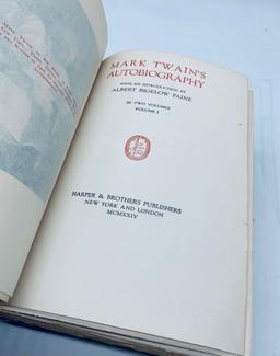 Mark Twain's Autobiography by MARK TWAIN (1924) Two Volumes