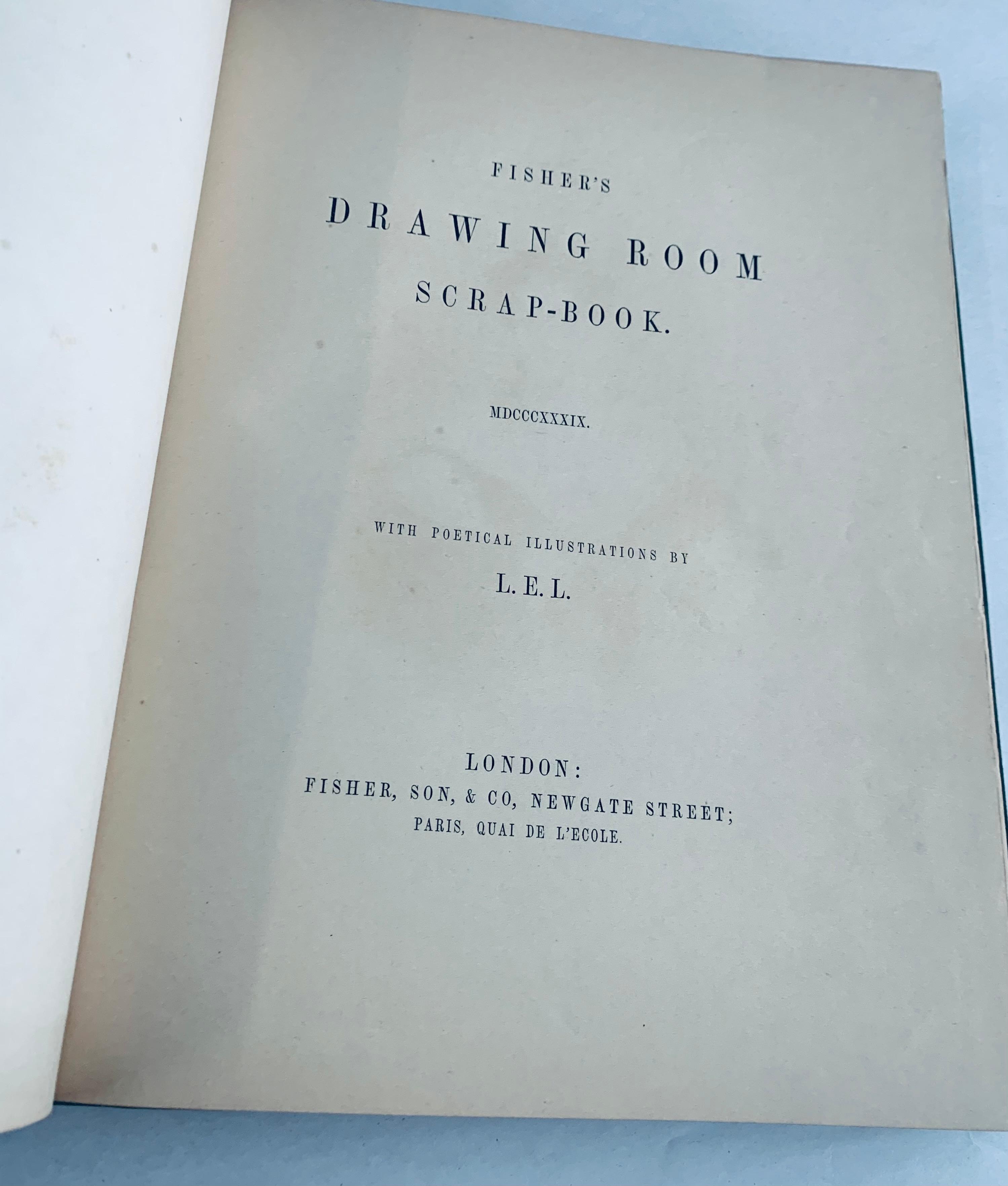 RARE Fisher's Drawing Room Scrap-Book with Poetical Illustrations (1842)