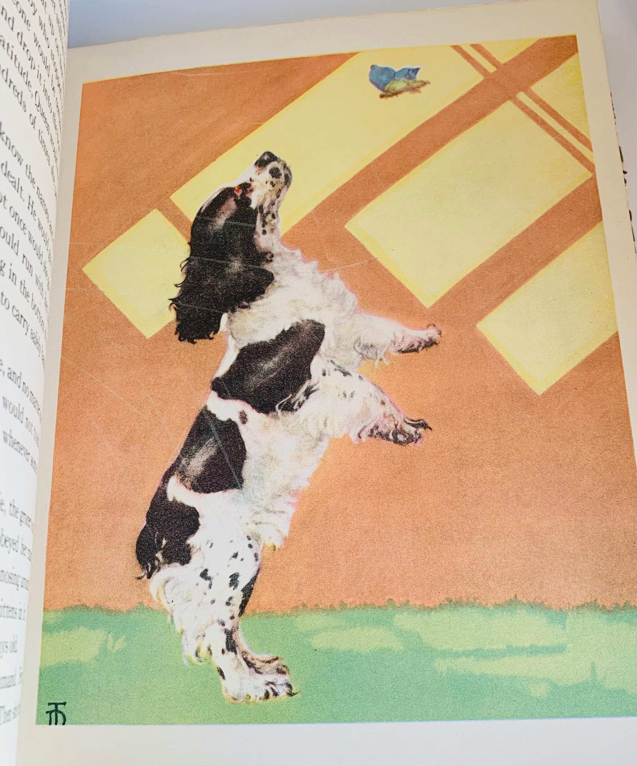 THE DOG BOOK by Diana Thorne (1936) Illustrated with 12 Color Plates