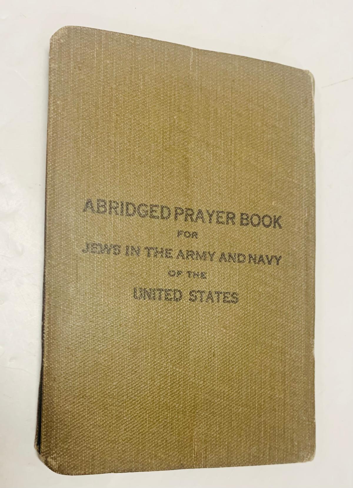 WW1 Abridged Prayer Book for SOLDIERS for Jews in ARMY and NAVY