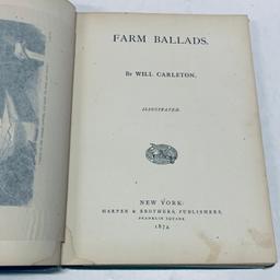 FARM BALLADS by Will Carleton (1874)