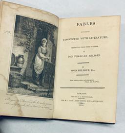 RARE Fables Connected with Literature (1804) Translated from the Spanish