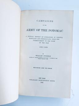 CIVIL WAR Campaigns of the Army of the Potomac. A Critical History of Operations (1892)