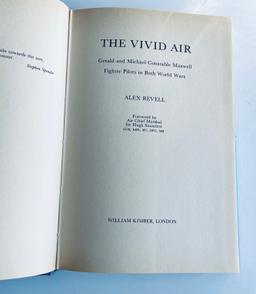 RARE SIGNED The Vivid Air, Gerald and Michael Constable Maxwell, Fighter Pilots in Both World Wars