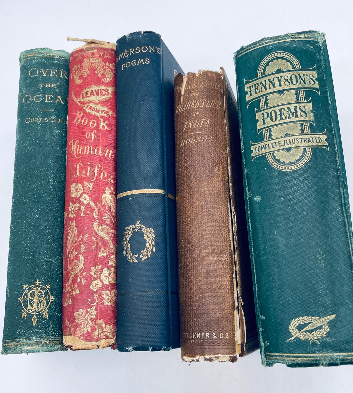 ANTIQUARIAN BOOK LOT including Twelve Years a Soldier's Life in India (1860)