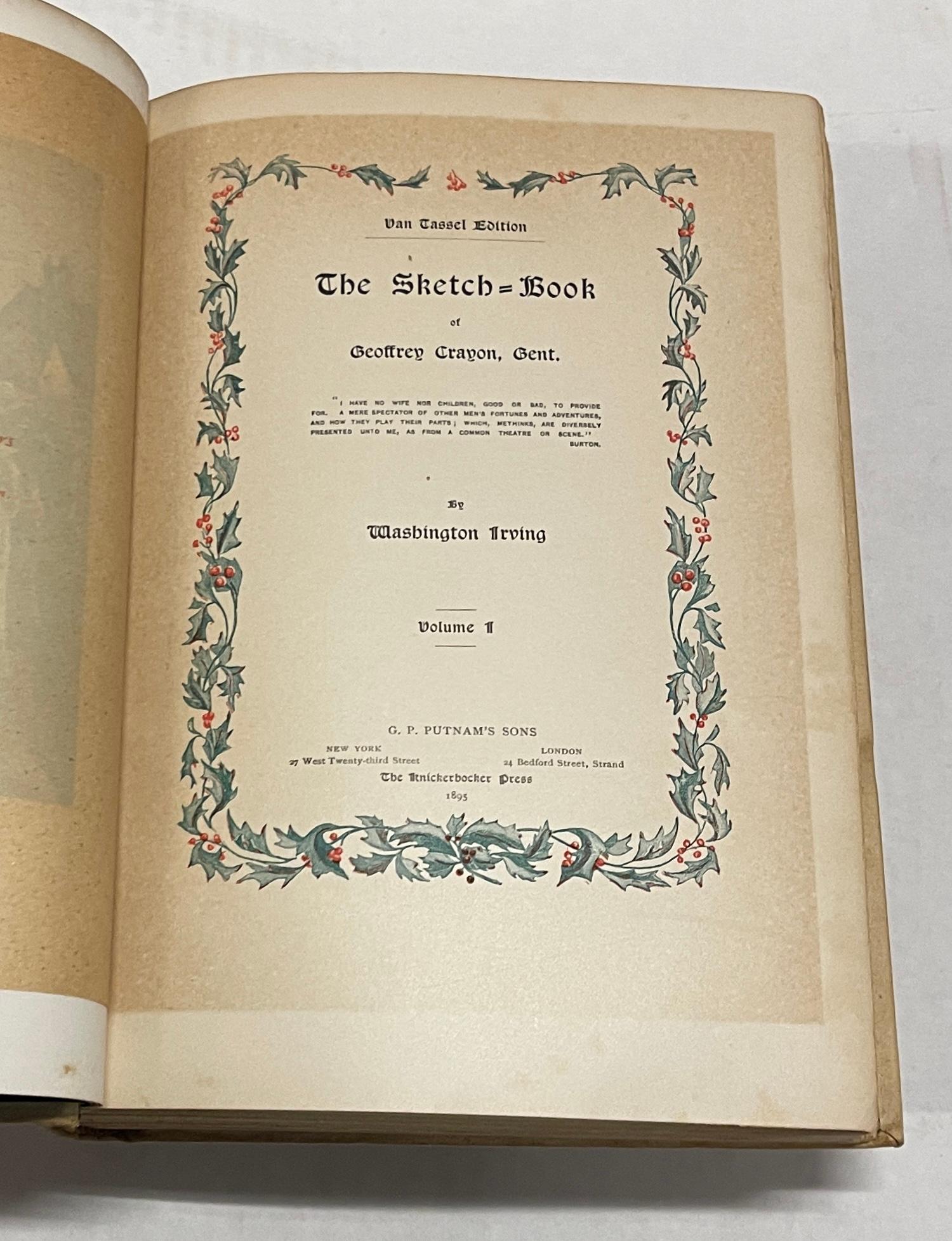 The Sketch-Book Two Volumes by Washington Irving (1895) Two Volumes with ARTHUR RACKHAM