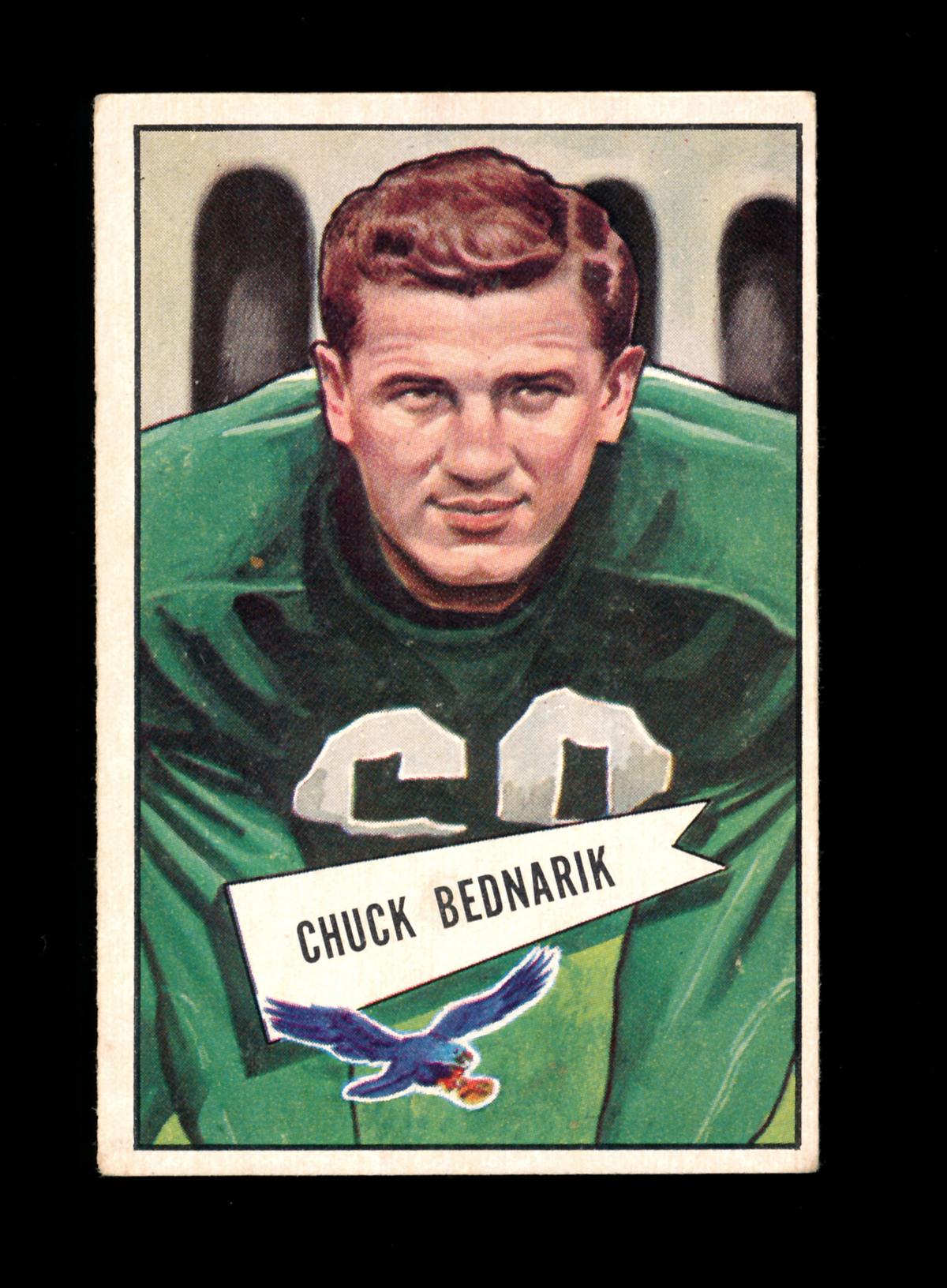 1952 Bowman Large Football Card Scarce Short Print #10 Hall of Famer Chuck