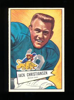 1952 Bowman Large Football Card #129 Rookie Hall of Famer Jack Christiansen