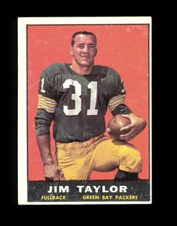 1961 Topps Football Card #41 Hall of Famer Jim Taylor Green Bay Packers. EX