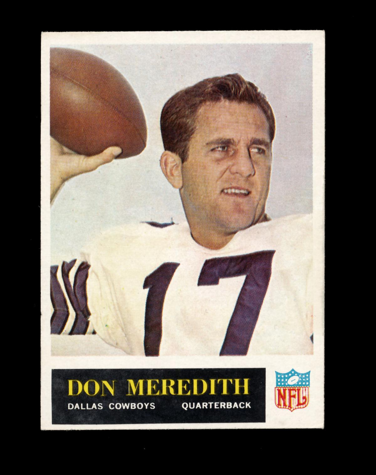 1965 Philadelphia Football Card #50 Don Meradith Dallas Cowboys. EX/MT-NM C