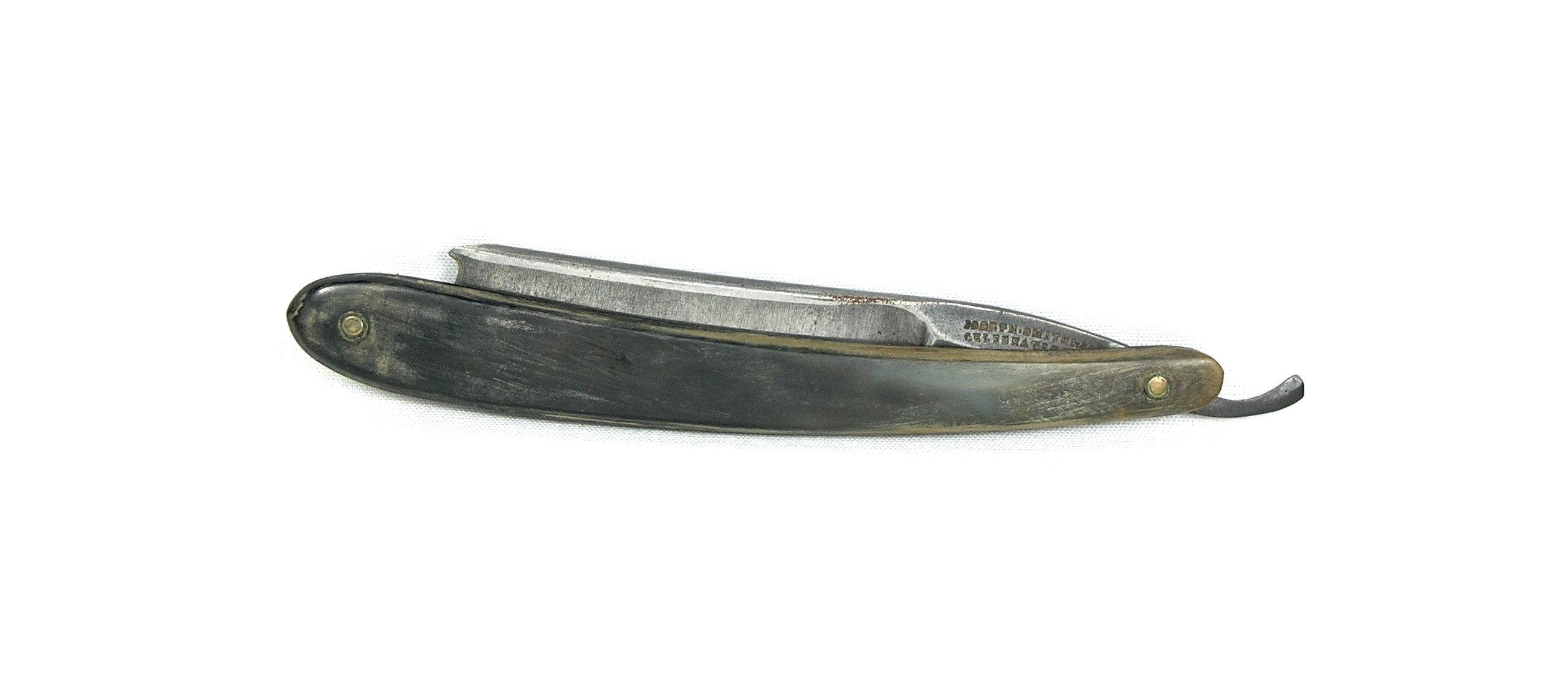 Joseph Smith & Sons Sheffield straight razor. "3415" trademark. Has fancy n