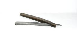 James Barlow & Sons, Sheffield straight razor. Corporate mark "ECHO" Flat c