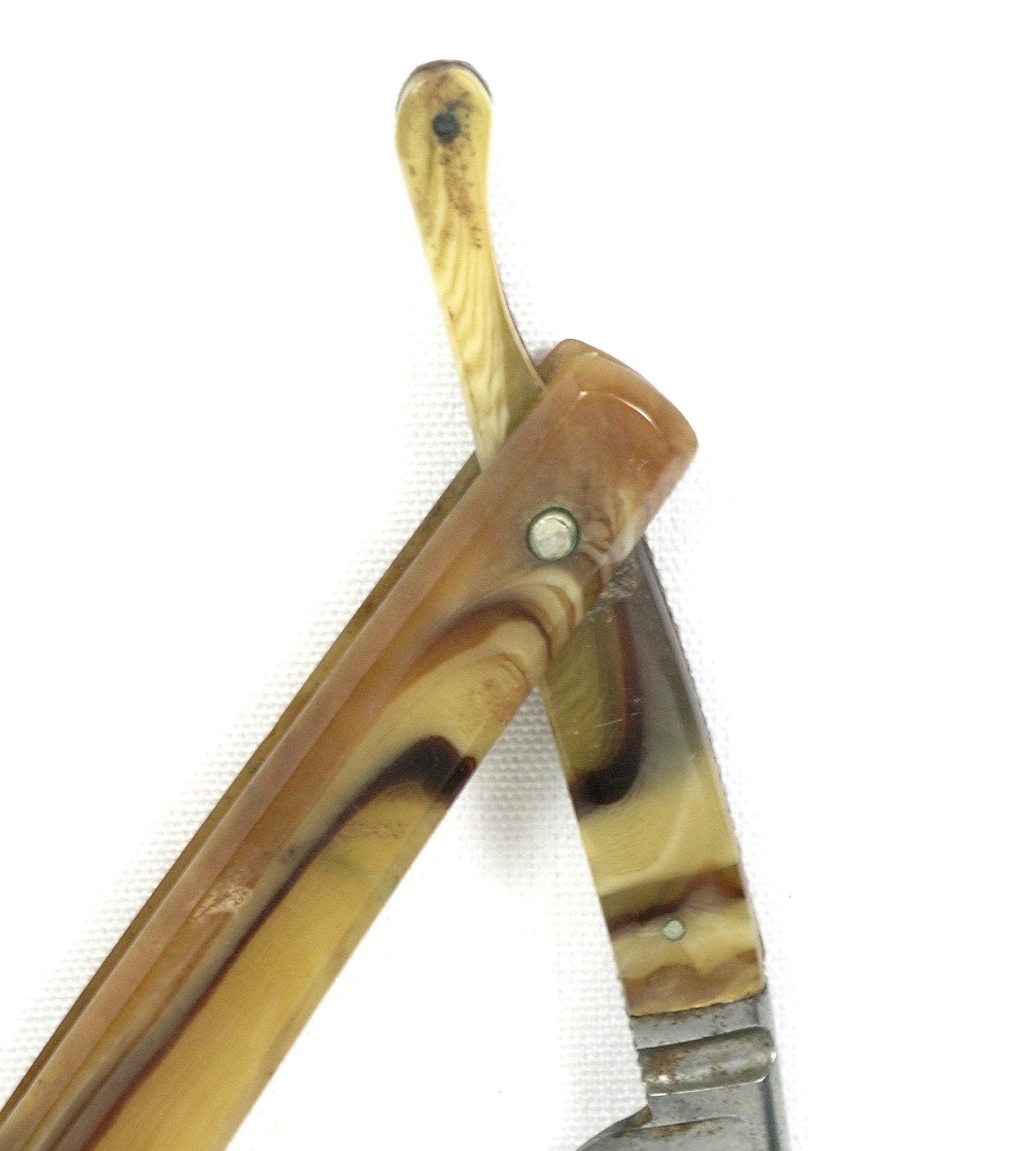 Wilbert Cutlery Co.  Chicago, IL straight razor.  Sears Trademark. Blade ha