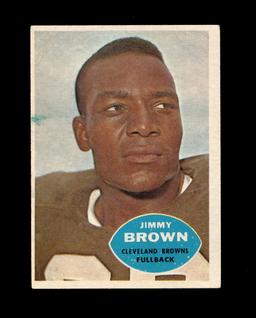 1960 Topps Football Card #23 Hall of Famer Jim Brown Cleveland Browns. EX/M