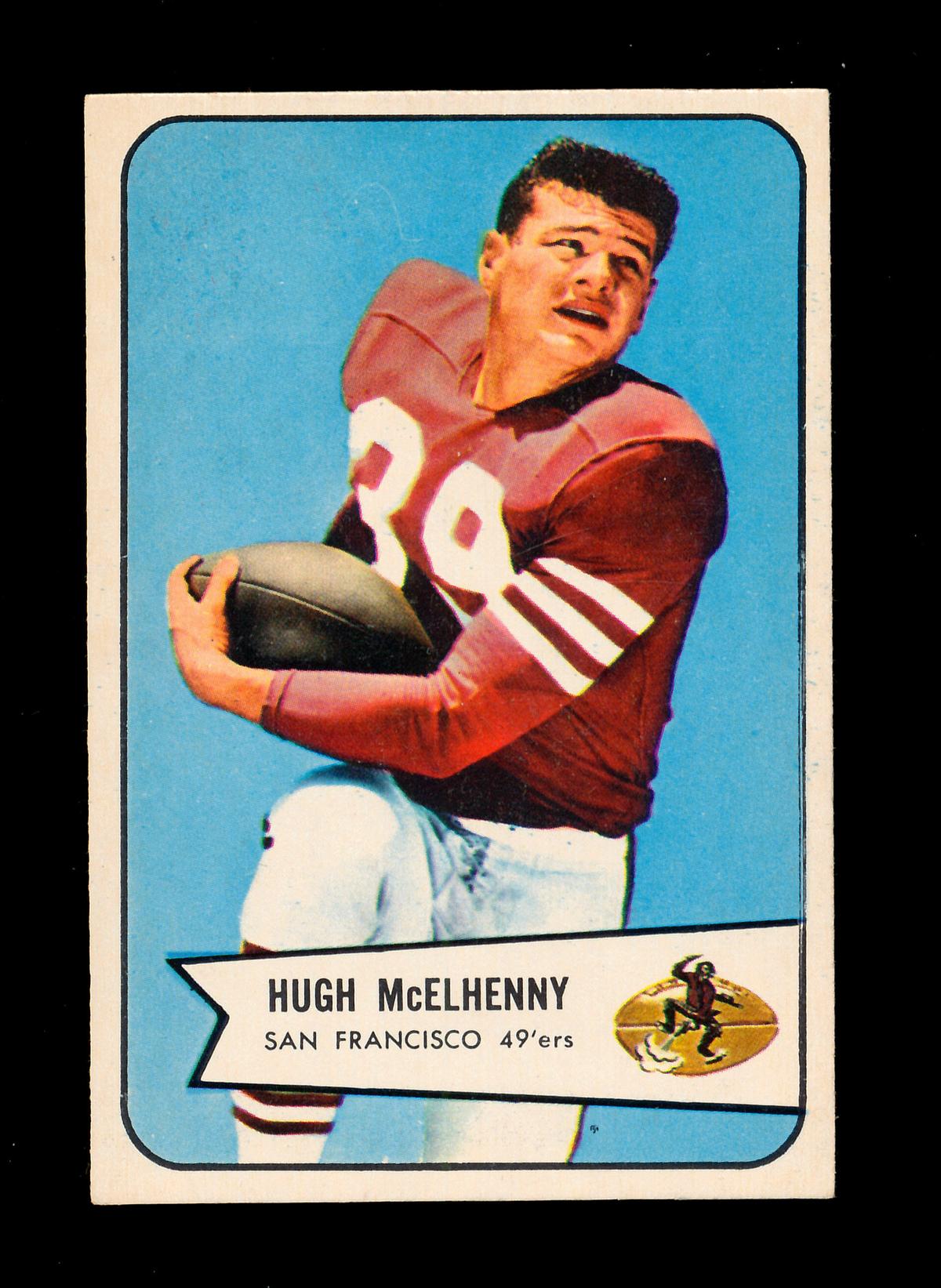 1954 Bowman Football Card #54 Hall of Famer Hugh McElhenny San Francisco 49