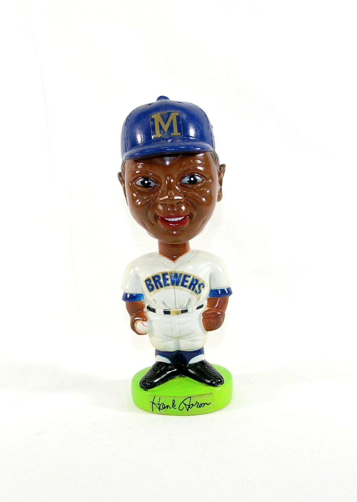 1974 Milwaukee Brewers Hank Aaron Bobblehead Doll.  7-1/2"