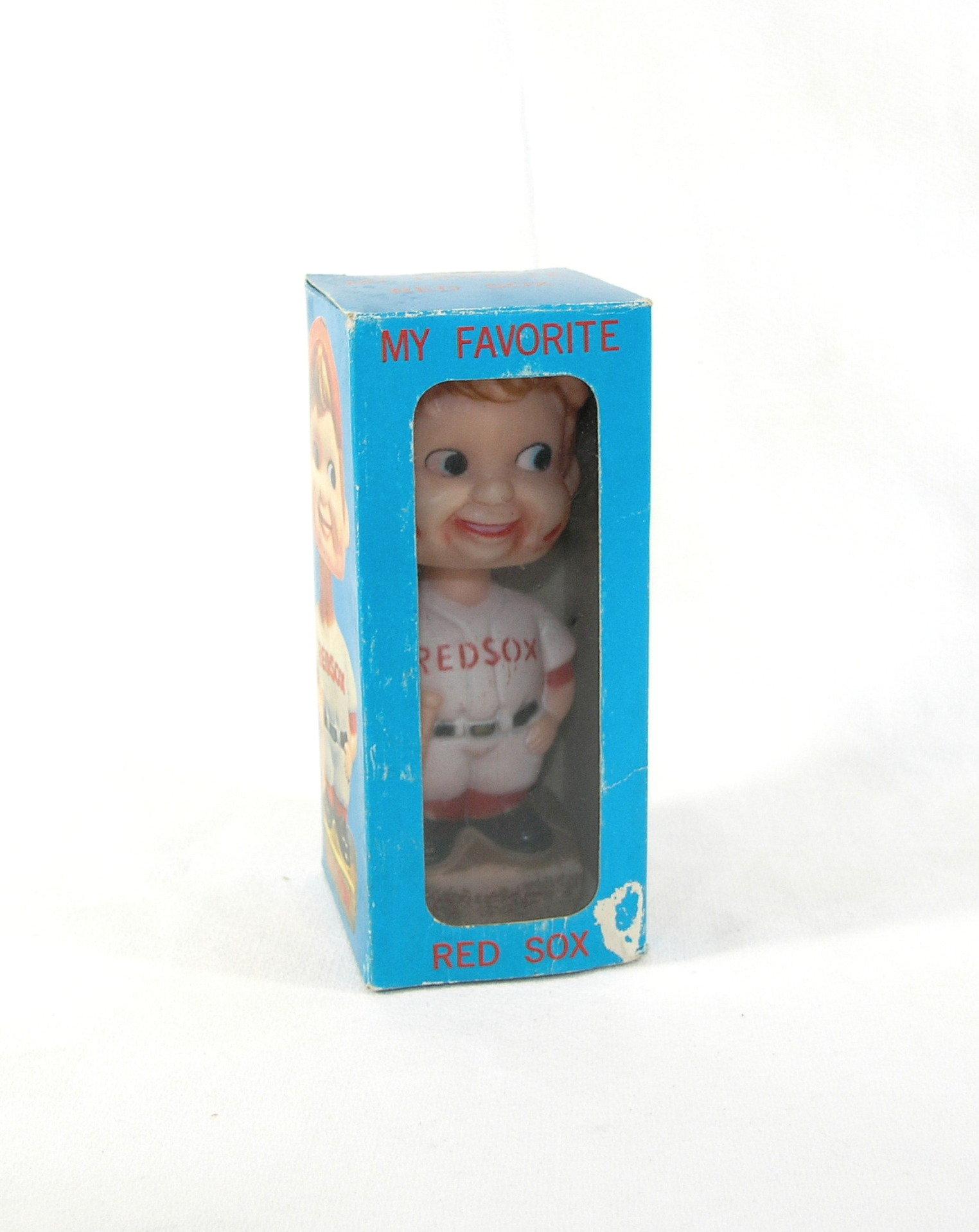 Late 1960s -1970s "My Favorite" Boston Red Sox Bobblehead with Box. Plastic