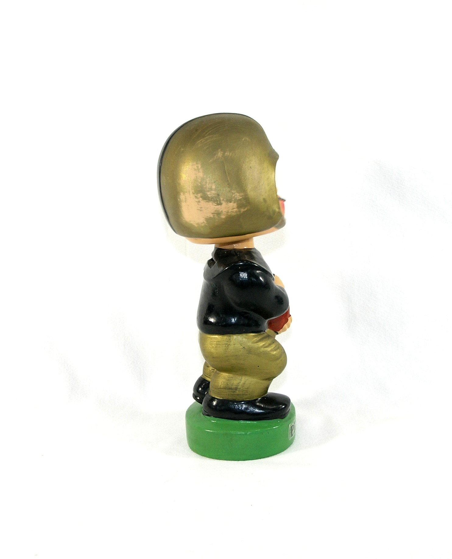 Large 1960s Pittsburgh (Steelers) Football Ceramic Bobblehead Bank. Made in