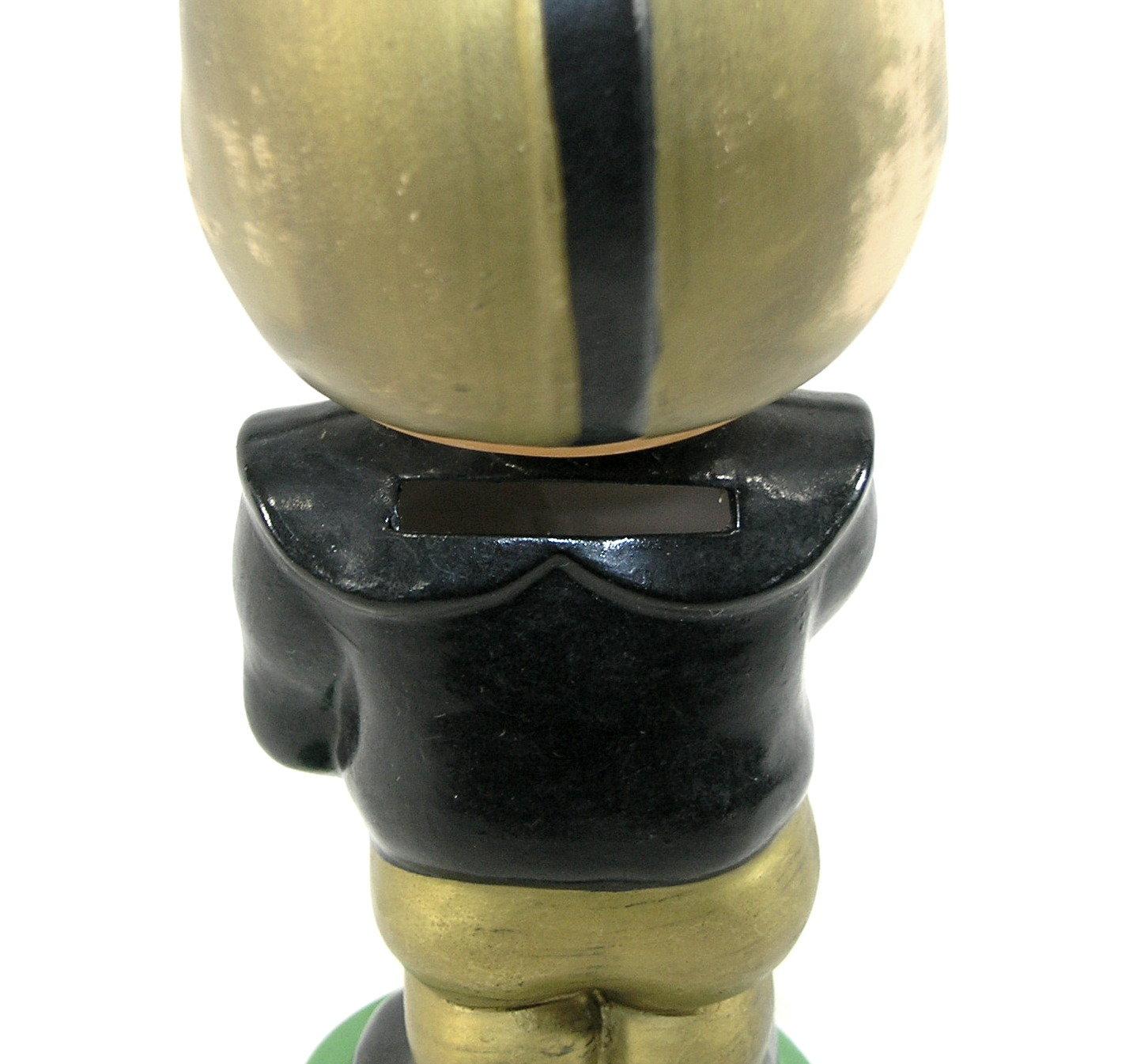 Large 1960s Pittsburgh (Steelers) Football Ceramic Bobblehead Bank. Made in