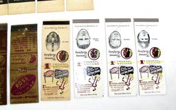 (14) 1940s-1960s Washington Redskins Used Matchbook Covers.