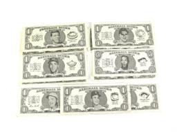 (11) 1962 Topps Sports Bucks. (10) Baseball, and (1) Football.