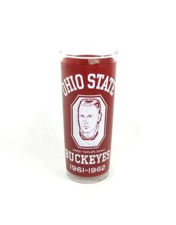 1961-1962 Ohio State Buckeyes Basketball Squad Premium Drinking Glass. 6-3/