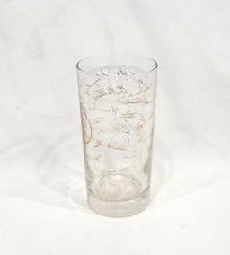 1957 Milwaukee Braves World Champion Drinking Glass. Facsimile Autographs