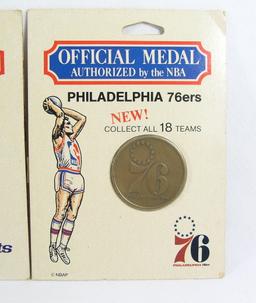 (3) 1960s World Sports Mint NBA Team Bronze Coin. Includes 3 of the 18 Team