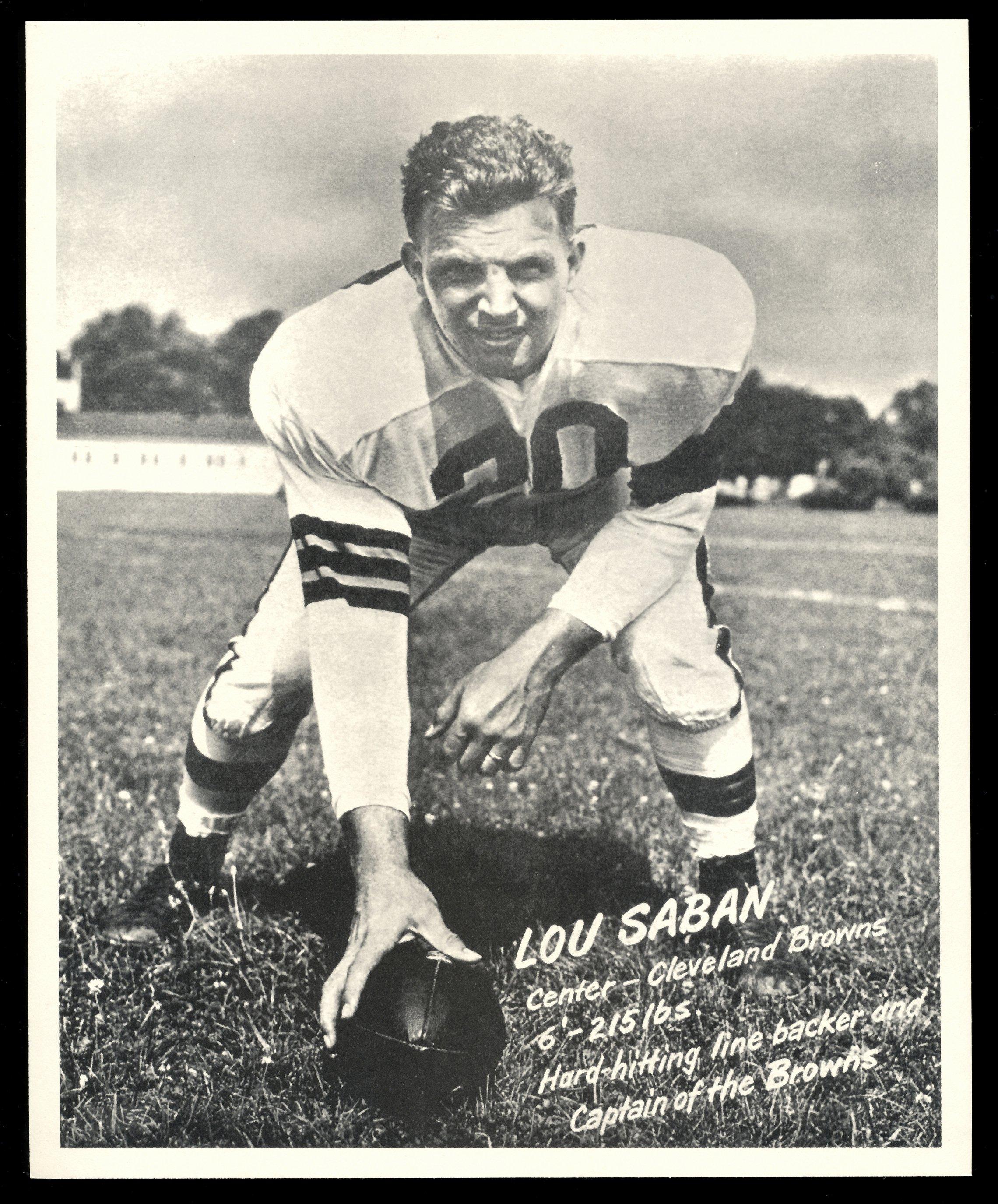 Scarce 1949 Cleveland Browns SOHIO 8" x 10" display football photo Original