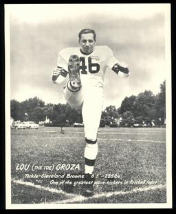 Scarce 1949 Cleveland Browns SOHIO 8" x 10" display football photo Original