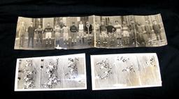 Early 1900s Football Team Panaramic Photo in Poor Condition (Two Pieces) (2