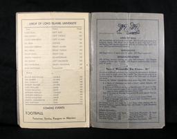 1933 Football Souvenir Programme Freeport Municiple Stadium. A one Sheet pr