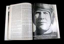 1937 Football Illustrated Annual Publication 8th Year. Nice Bright Cover. C