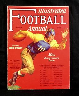 1939 Football Illustrated Annual Publication 10th Anniversary Issue. Nice B