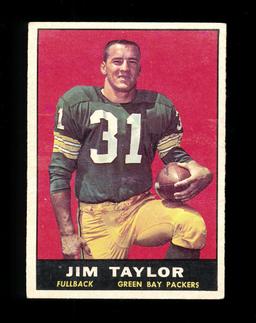 1961 Topps Football Card #41 Hall of Famer Jim Taylor Green Bay Packers. EX