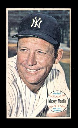 1964 Topps Giant Baseball Card Mickey Mantle New York Yankees. Has Been Tri