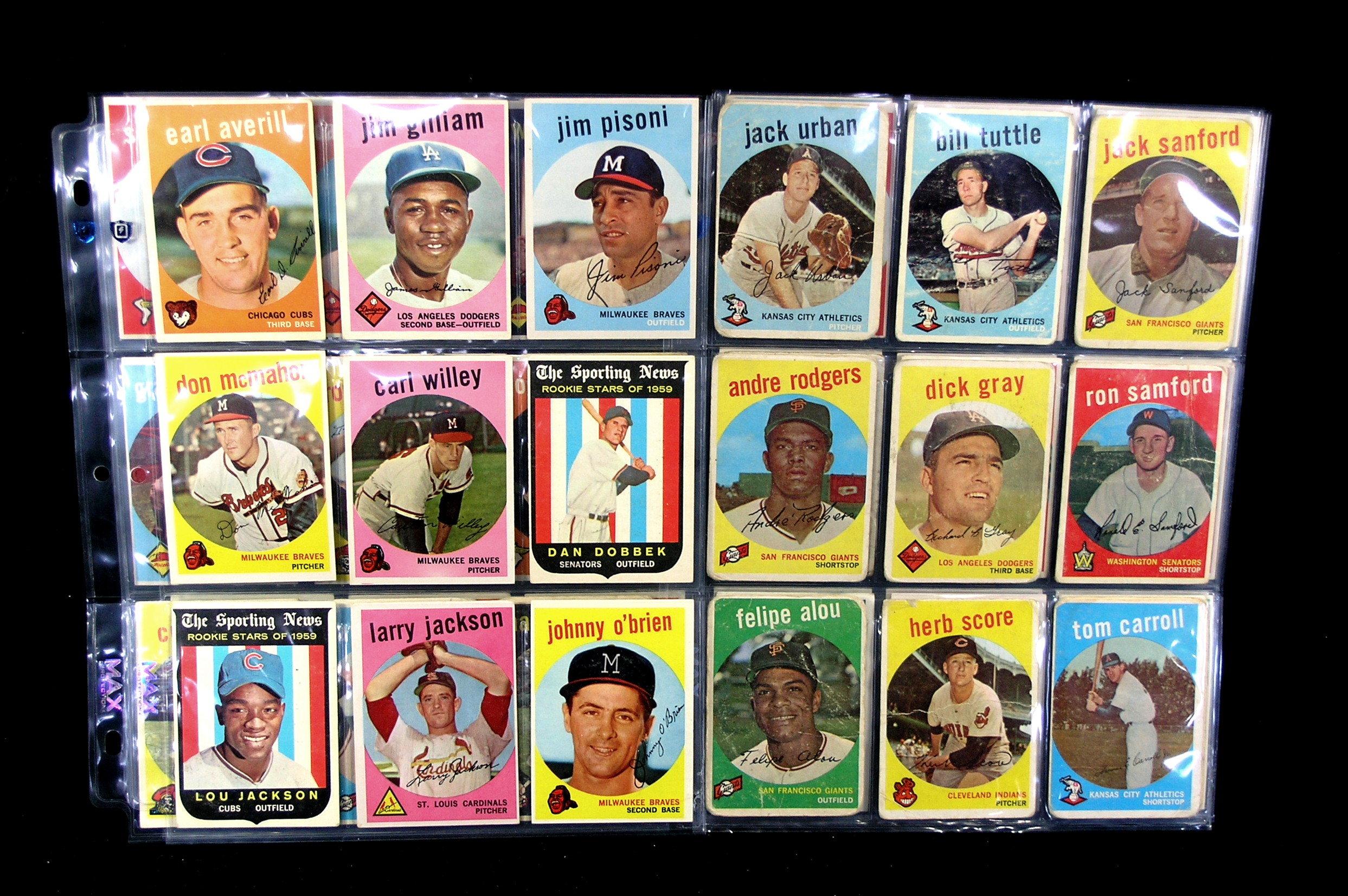 (54) 1959 Topps Baseball Cards.