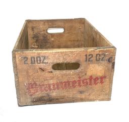 Early Century Braumeister Lager Beer Wood Crate by Milwaukee Indpendent Bre