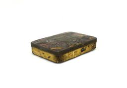 Early 1900's "Tortoise Shell" Smoking Mixture Tobacco Tin.  4-1/2" x 3".