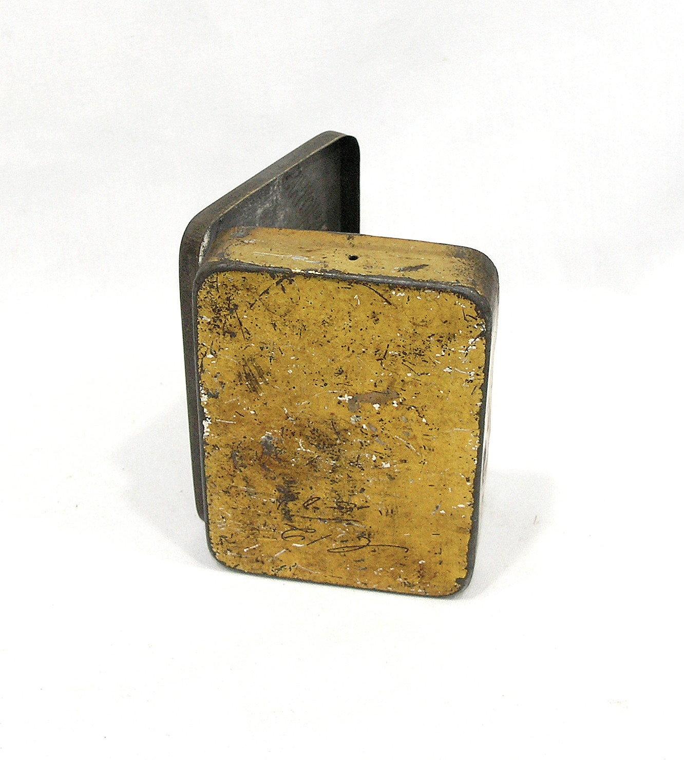 Early 1900's "Tortoise Shell" Smoking Mixture Tobacco Tin.  4-1/2" x 3".