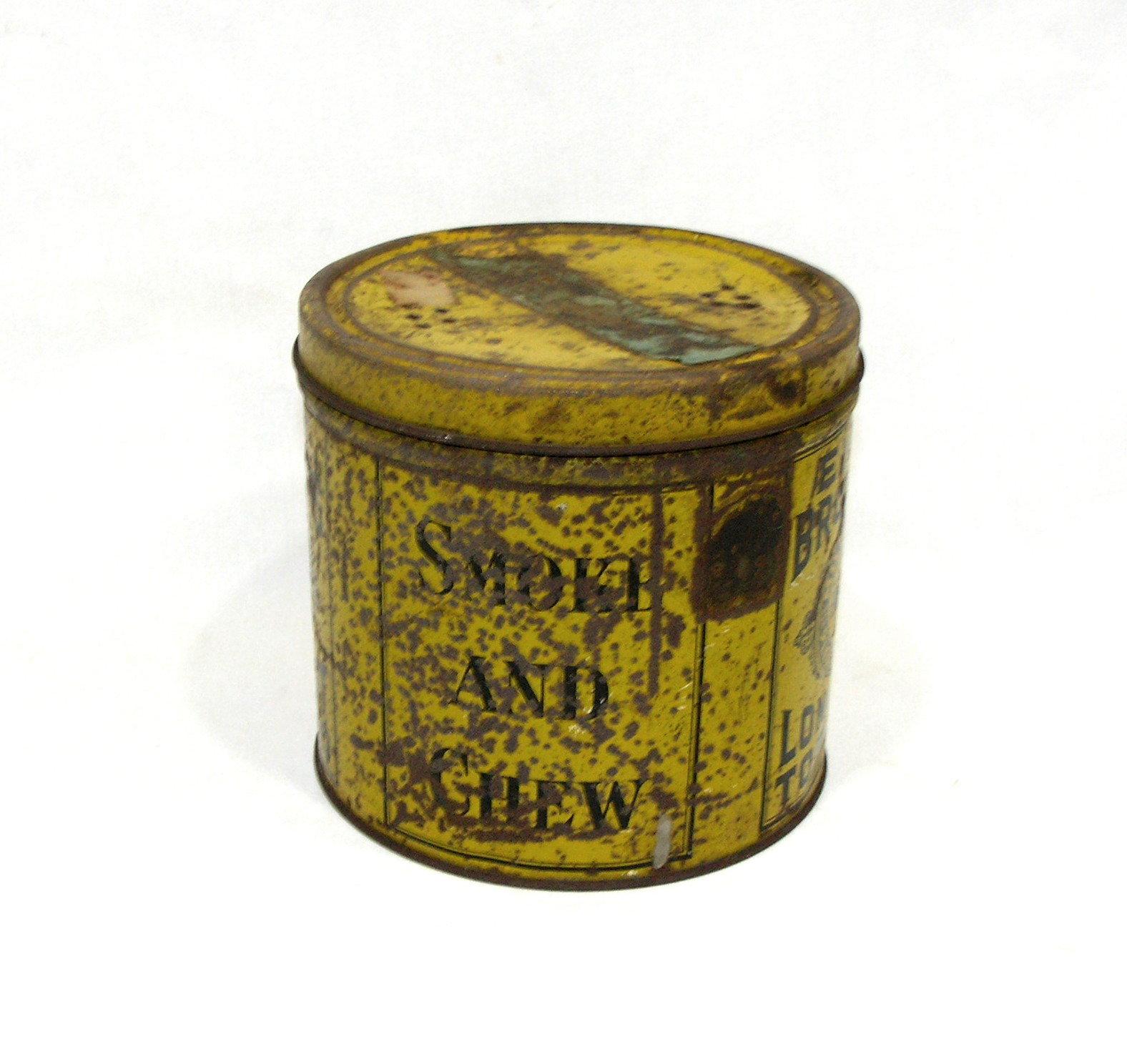 Vintage Eight Brothers "Mild Smoke-Pleasant Chew" Long Cut Tobacco Tin by P