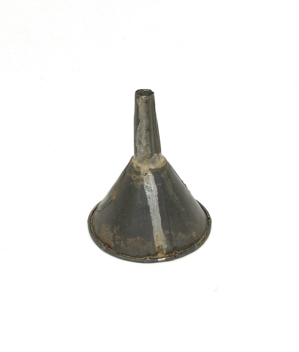 Behren's Metal Mini Funnel with original paper label. 2-1/4" DIA x 3-1/2".