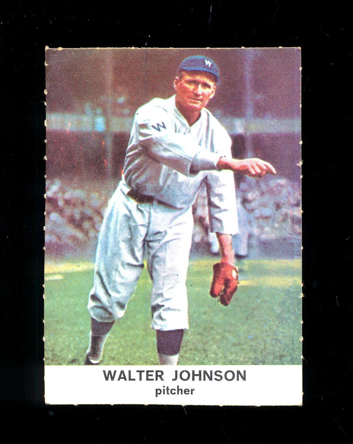 1961 Golden Press Baseball Card #29 Hall of Famer Walter ""Big Train"" John