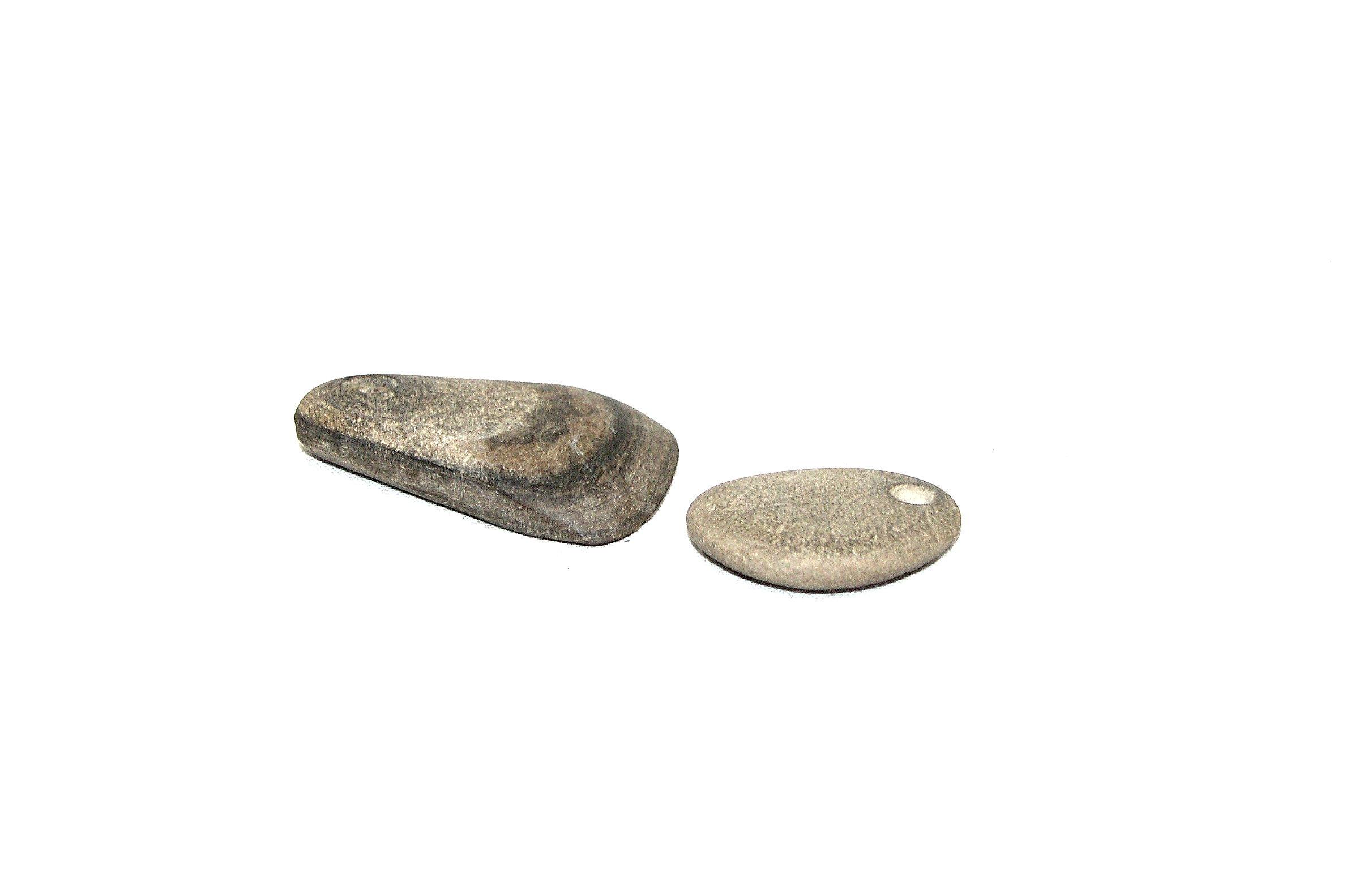(2) Vintage American Indian Stone Pendants