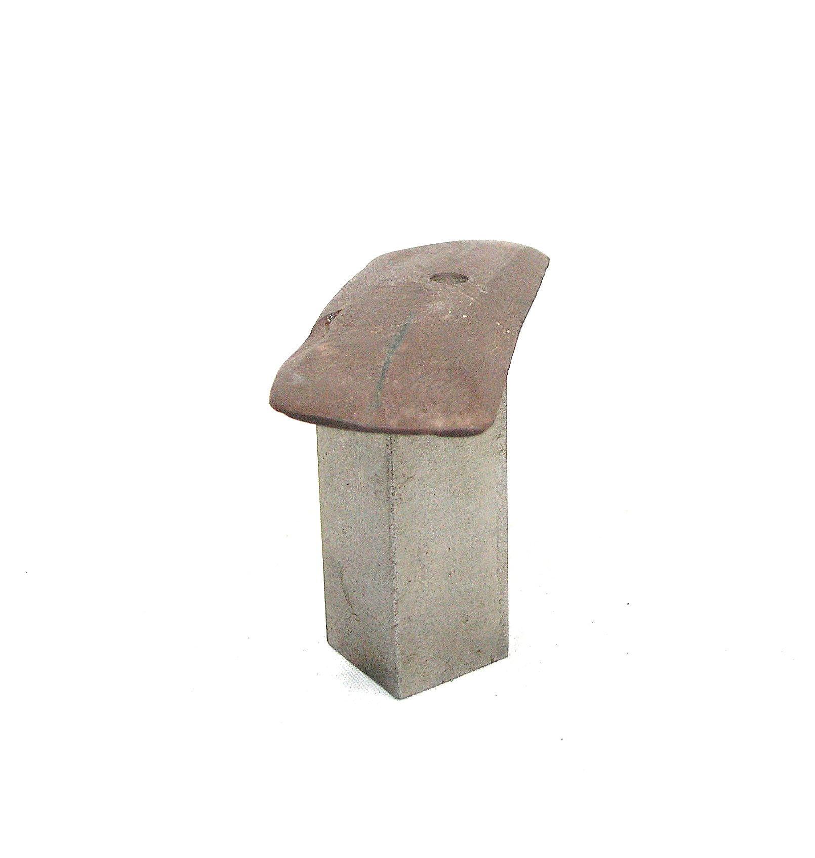 Vintage American Indian Stone Gorget.  Atlatl Weight?     4" x 1"