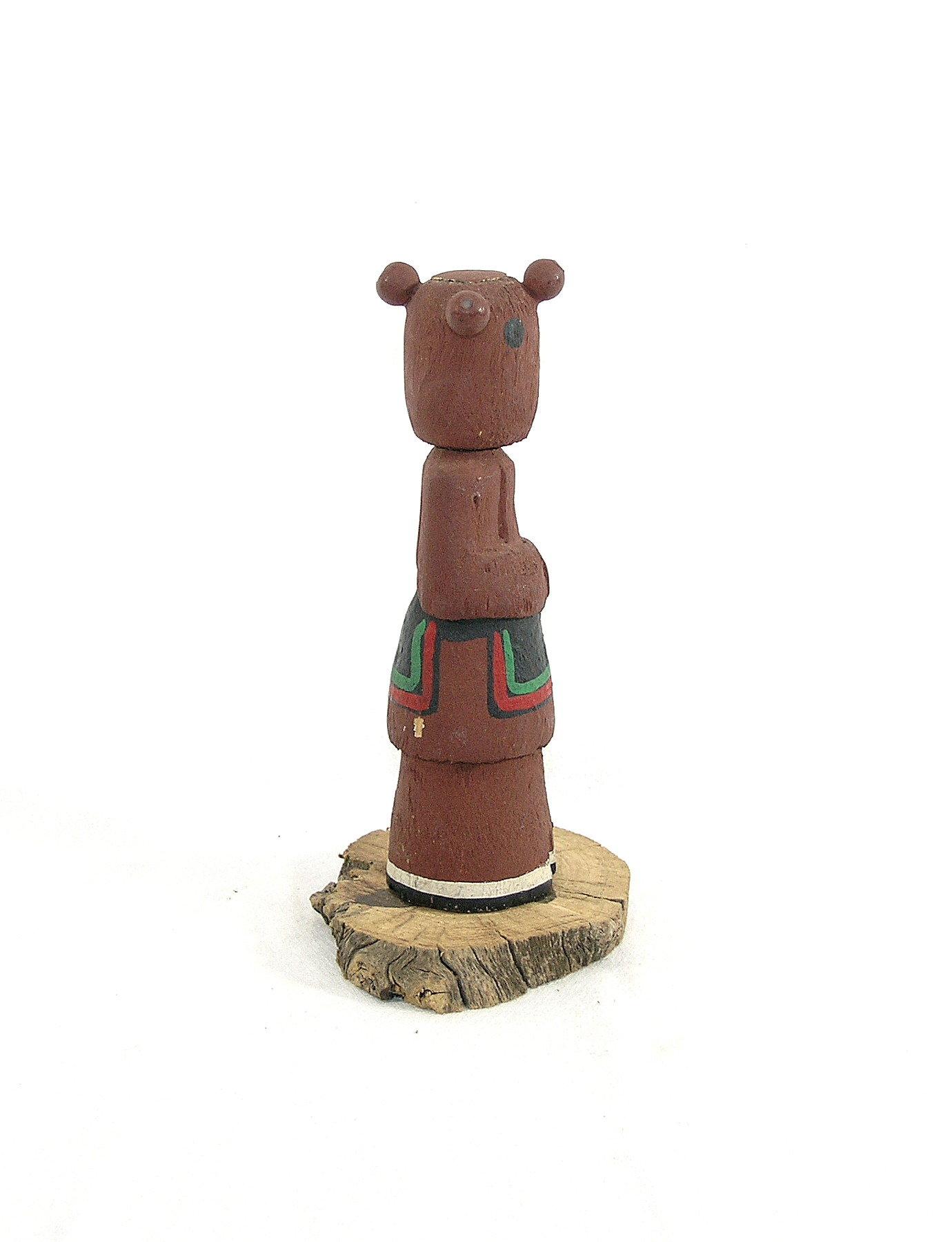 Native American Pueblo Indian Wooden Kachina Doll.   7" Tall