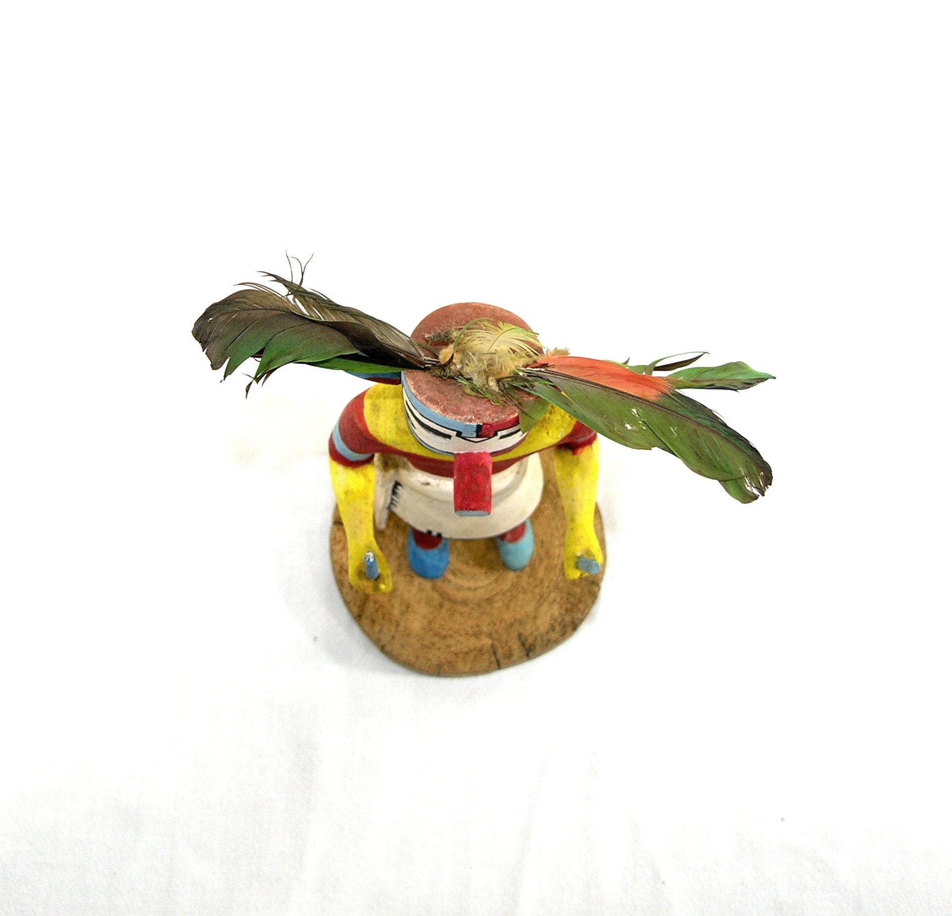 Native American Pueblo Indian Wooden Kachina Doll.   8.5" Tall