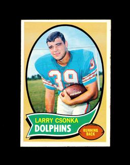 1970 Topps Football Card  #162 Hall of Famer Larry Czonka Miami Dolphins. E