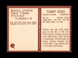 1967 Philadelphia ROOKIE Football Card #7 Rookie Tommy Nobis Atlanta Falcon